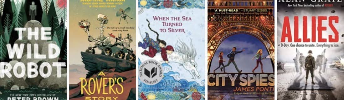 The Wild Robot, Rover's Story, When the Sea Turned to Silver, City Spies, Allies