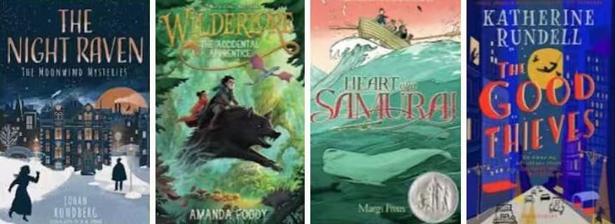 The Night Raven, Wilderlore, Heart of a Samurai, The Good Thieves