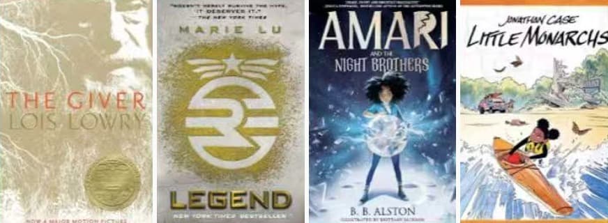 The Giver, Legend, Amari and the Night Brothers, Little Monarchs