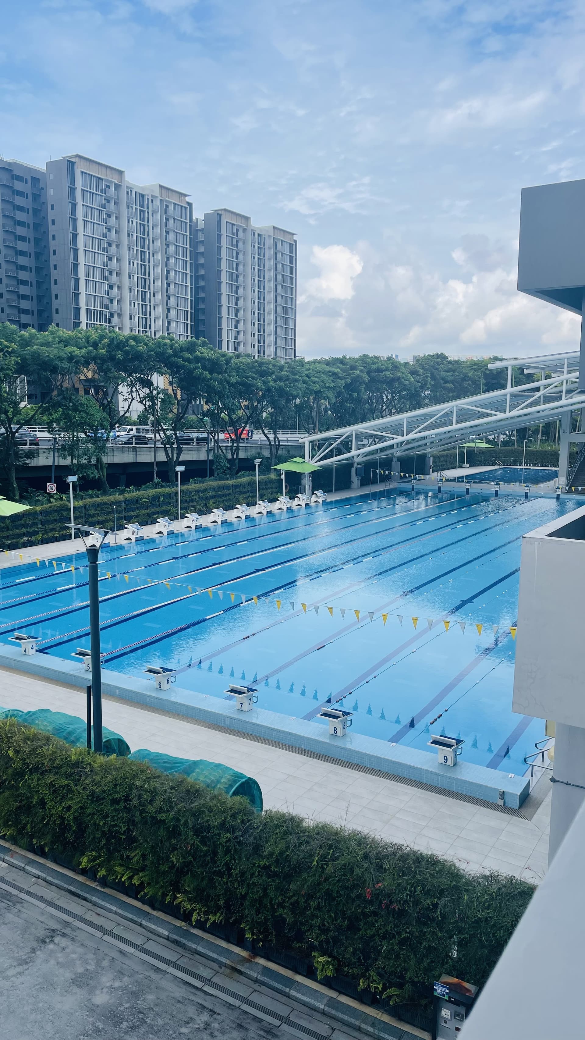 Nexus International School competition-standard swimming pool
